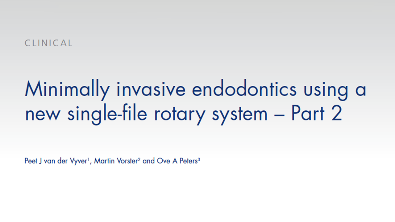 [Case Report Part 2] Trunatomy Minimally invasive endodontics using a ...